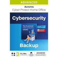 Acronis Cyber Protect Home Office Advanced voor 3 PC's of Mac's voor 1 jaar met 500 GB cloudopslag