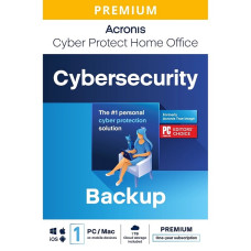 Acronis Cyber Protect Home Office Premium voor 1 PC's of Mac's voor 1 jaar met 1 TB cloudopslag