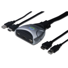 Digitus 2 poort pocket USB HDMI KVM switch