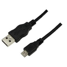 USB 2.0 type A --> micro-USB type B 1,0 m. zwart