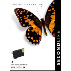 SecondLife compatible inktcartridge Epson 502XL zwart