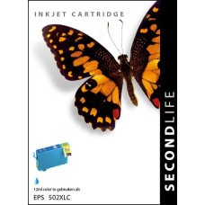 SecondLife compatible inktcartridge Epson 502XL cyaan