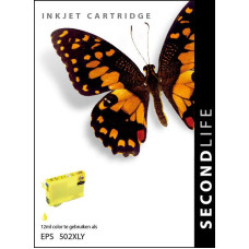 SecondLife compatible inktcartridge Epson 502XL geel