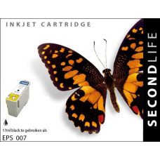 SecondLife compatible inktcartridge Epson T007 zwart