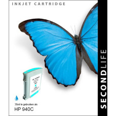 SecondLife compatible inktcartridge HP nr.940 cyaan (C4907AE)