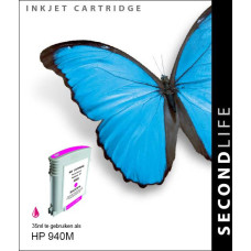 SecondLife compatible inktcartridge HP nr.940 magenta (C4908AE)