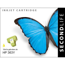 SecondLife compatible inktcartridge HP nr.363 geel (C8773EE)