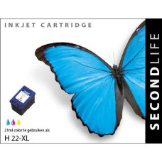 SecondLife compatible inktcartridge HP nr.22XL kleur (C9352AE)
