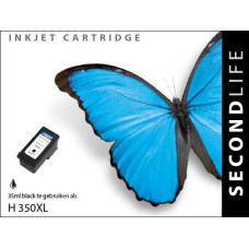 SecondLife compatible inktcartridge HP nr.350XL zwart (CB336EE)