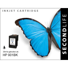 SecondLife compatible inktcartridge HP nr.901XL zwart (CC654AE)