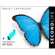 SecondLife compatible inktcartridge HP nr.920 cyaan (CD972AE)