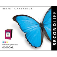 SecondLife compatible inktcartridge HP nr.301XL kleur (CH564E)
