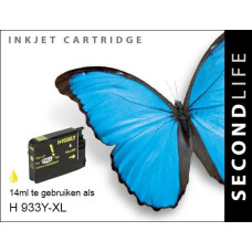 SecondLife compatible inktcartridge HP nr.933XL geel (CN056AE)