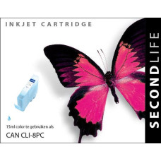 SecondLife compatible inktcartridge Canon Cli-8PC foto-cyaan