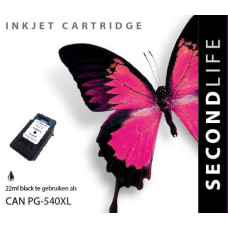 SecondLife compatible inktcartridge Canon PG-540XL zwart