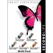 SecondLife compatible MultiPack Canon PGi-525BK & CLi-526 (5 cartridges)