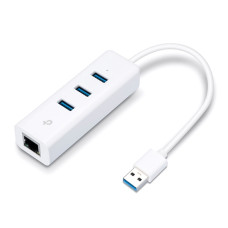 TP-Link 3 poort USB 3.0 HUB met Gigabit netwerkadapter
